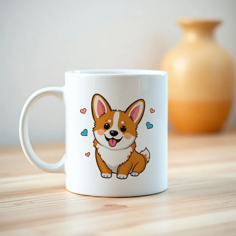 AI design printed on mugs