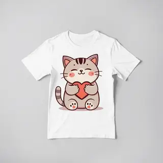 Kawaii Cat Mom tee