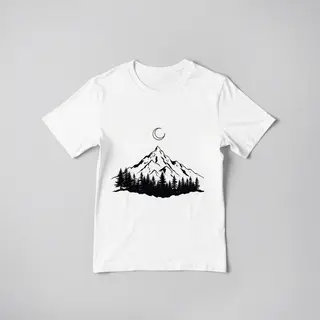 Blackwork Peaks tee