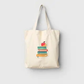 Teacher Sticker tote