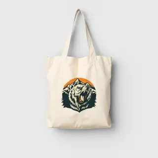 Vintage Grizzly tote