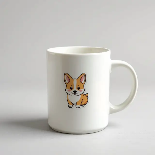 Kawaii Corgi mug