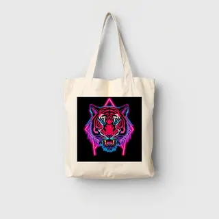 Neon Tiger tote