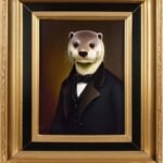 a gentleman otter in a 19th century portrait