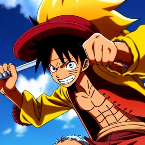 monkey D luffy fusion Naruto