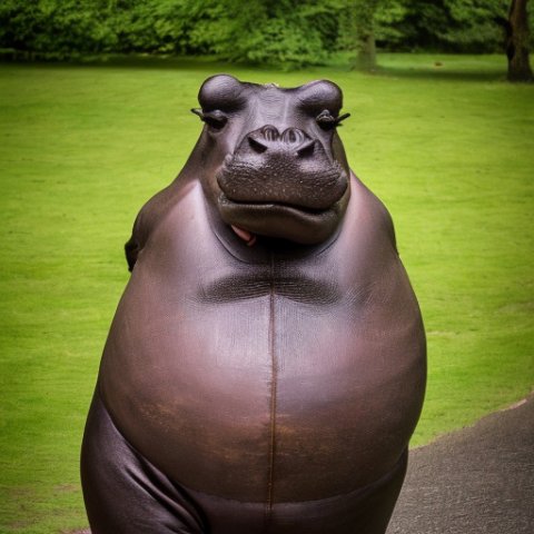 a gentleman hippo in england