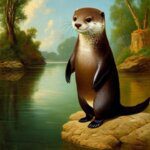 a gentleman otter in a 19th century portrait