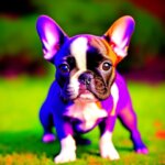 psychedelic French bulldog