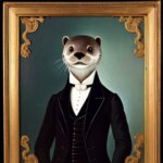 a gentleman otter in a 19th century portrait