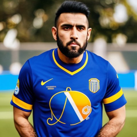 A monkey wearing a Boca Juniors T-Shirt