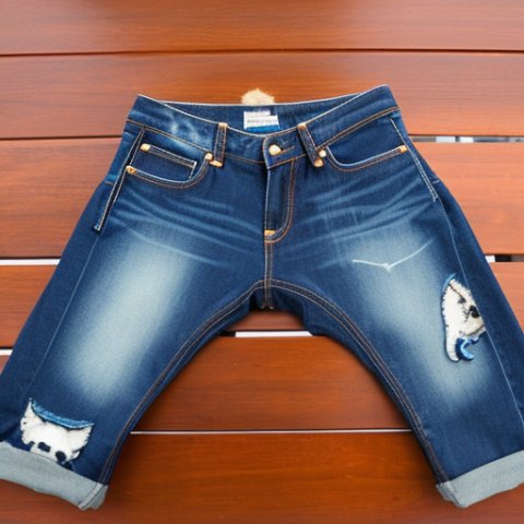 monkey with jeans