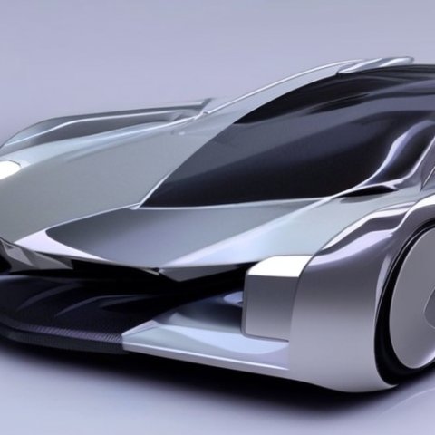 Futuristic sports car