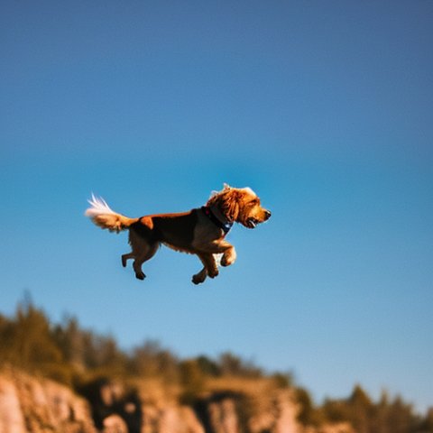A flying dog