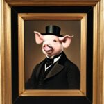 a gentleman pig in a 19th century portrait