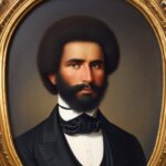 a gentleman otter in a 19th century portrait with an afro
