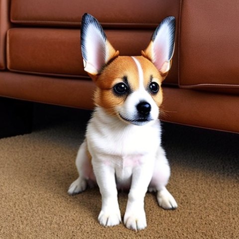 funny dog with big ears