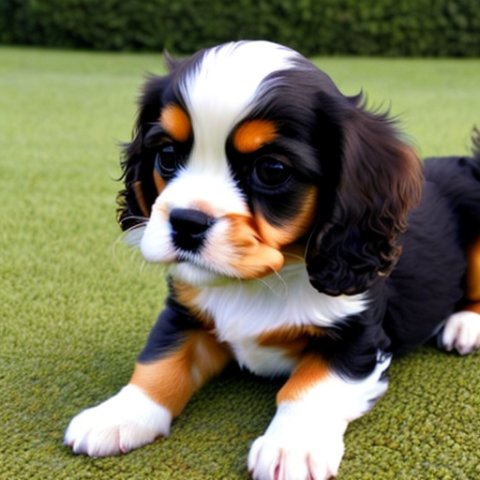 My dog a cavalier King Charles spaniel black and tan