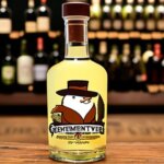 gentleman beaver with bottle vodka