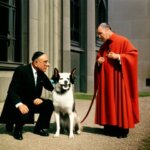 Surrealism, NSDP, germany, priest and Angry dog