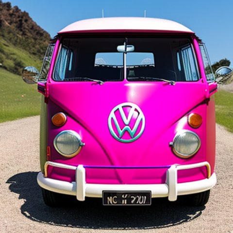 HIPPIE VOLKSWAGEN ESCARABAJO ROJO FLOWER