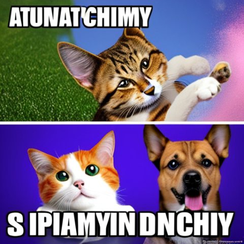 A dog punching a cat to death in the name of it's suprmacy as a pet