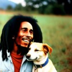 Bob Marley with a dog